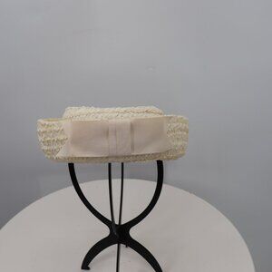 Vintage Woven Roberta Bernay's Cream Hat